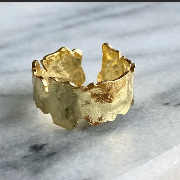 SALE: 🌟18 K gold leaf ring - Picture 11 of 13